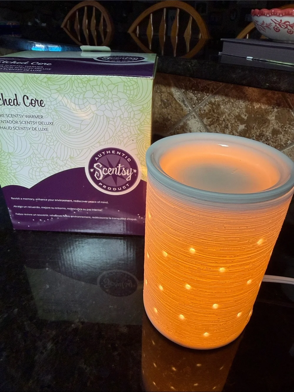 Scentsy Etched Core Warmer